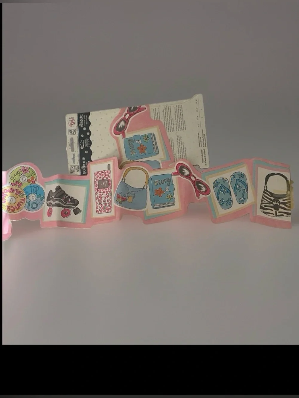 Wallpaper Border Y2K So Girly Me And My Big Ideas Diary Purse Skate CD Phone Bag